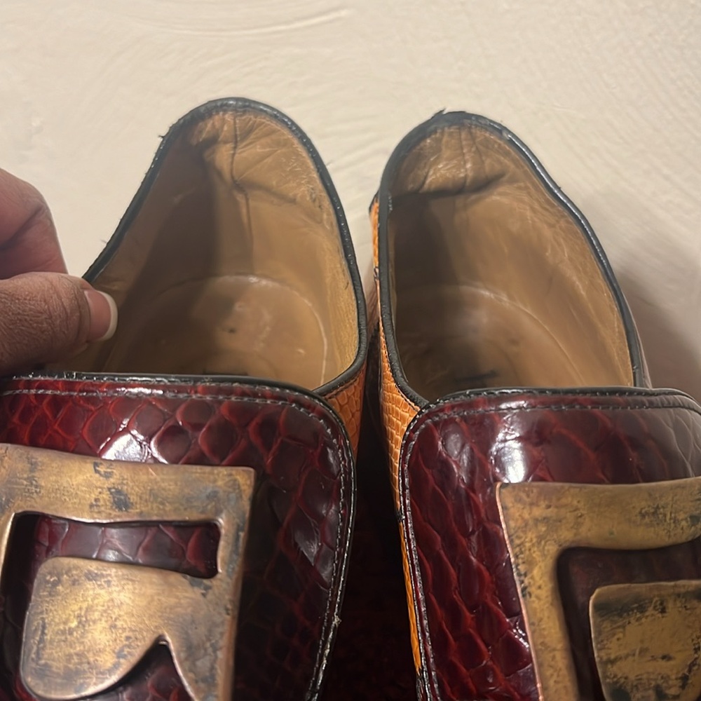 harbor Imports LTD, Made in Italy Patchwork leather shoes size 10 Men’s - Picture 17 of 17